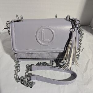 Elegant Lavender Crossbody Bag with Chain Strap